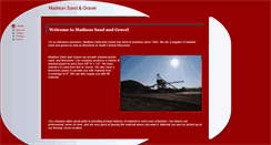 Desktop Screenshot of madisonsand.com